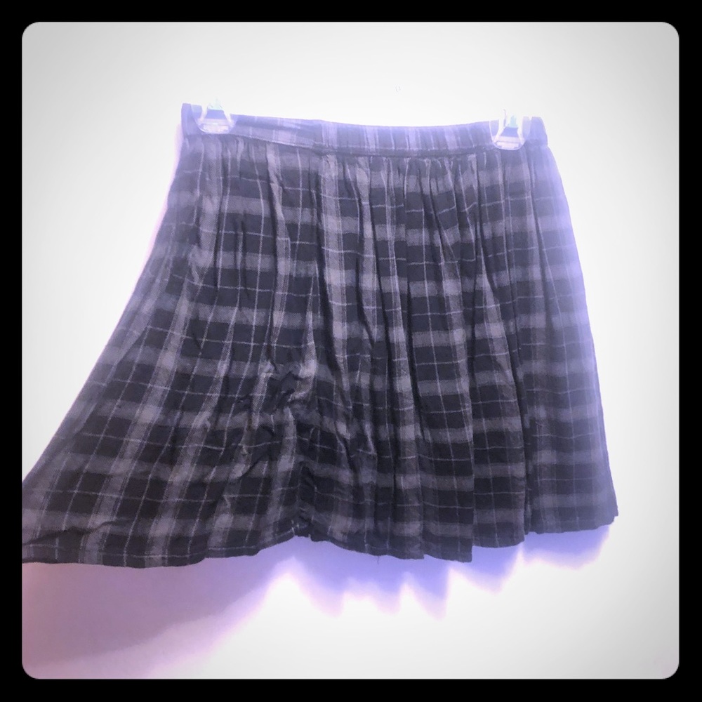 Plaid mini skirt